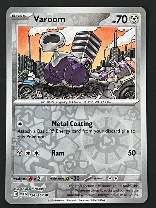 124/167 Varoom - Pokémon Twilight Masquerade Common Reverse