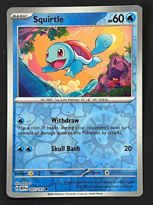 007/165 Squirtle - Pokémon 151 Common Reverse