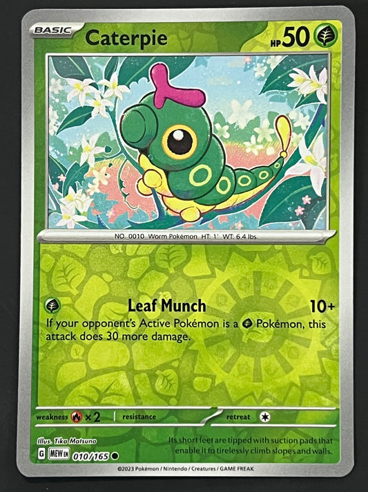 010/165 Caterpie - Pokémon 151 Common Reverse