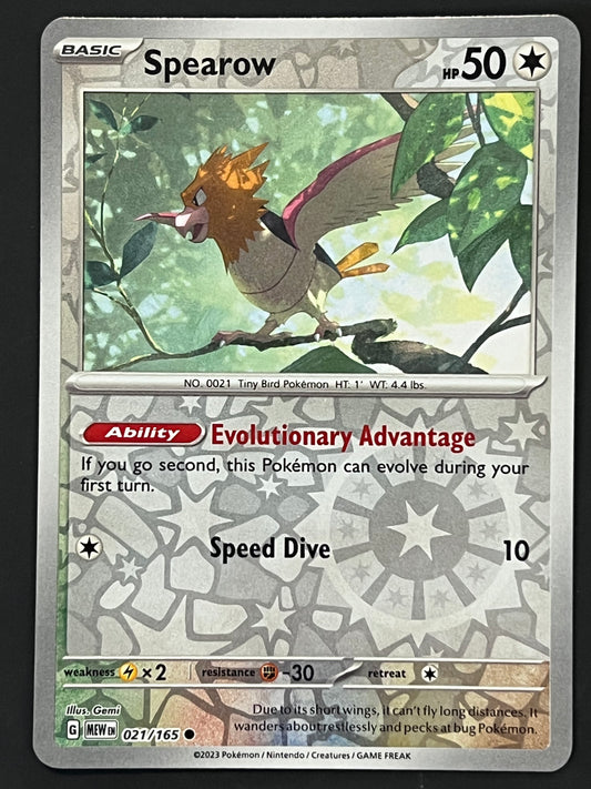 021/165 Spearow - Pokémon 151 Common Reverse