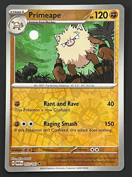 057/165 Primeape - Pokémon 151 Uncommon Reverse