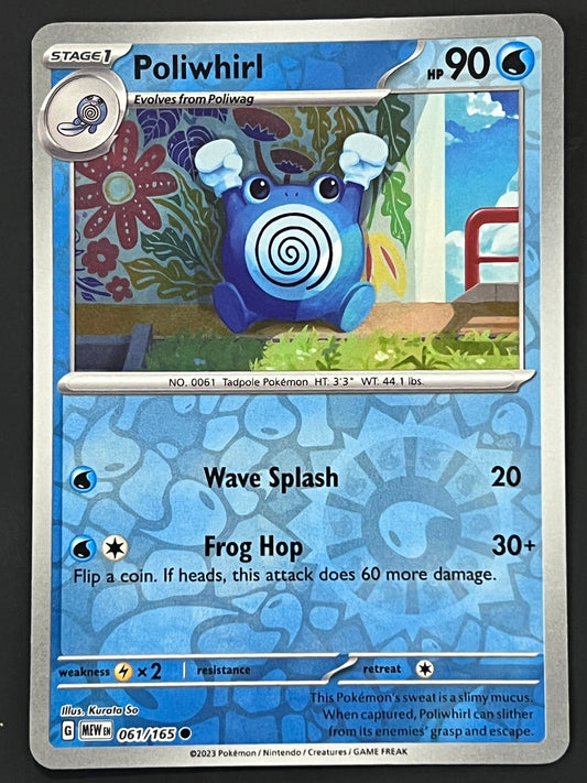 061/165 Poliwhirl - Pokémon 151 Common Reverse