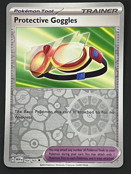 164/165 Protective Goggles - Pokémon 151 Uncommon Reverse