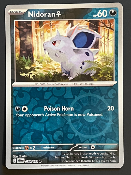 029/165 Nidoran - Pokémon 151 Common Reverse