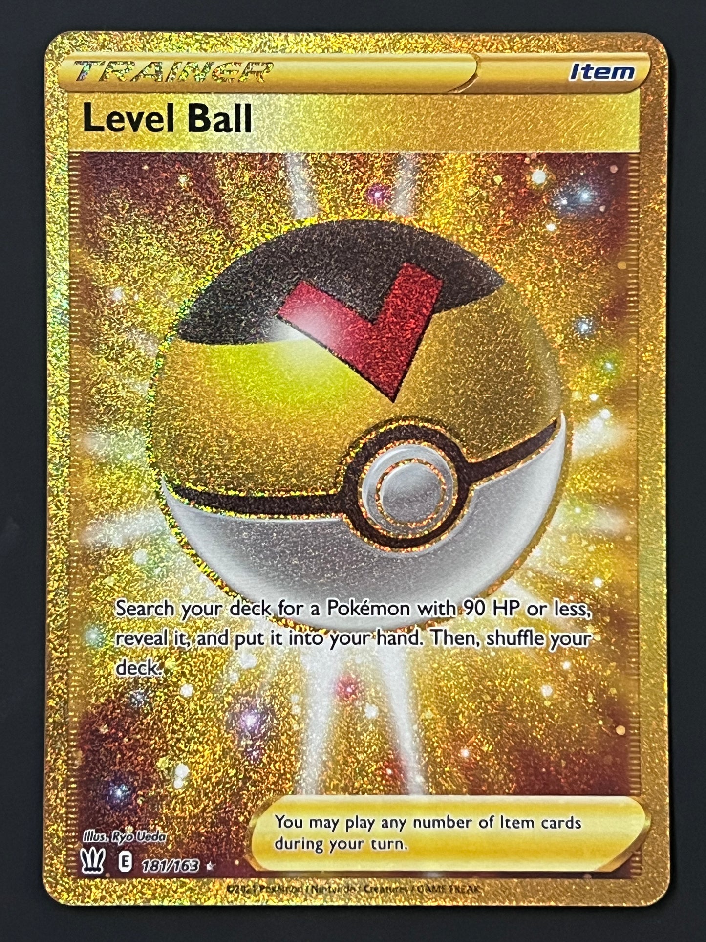 Level Ball - 181/163 Battle Styles Secret Gold Rare Holo