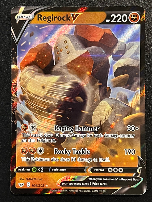 104/202 Regirock V - Sword/Shield Base Ultra Rare