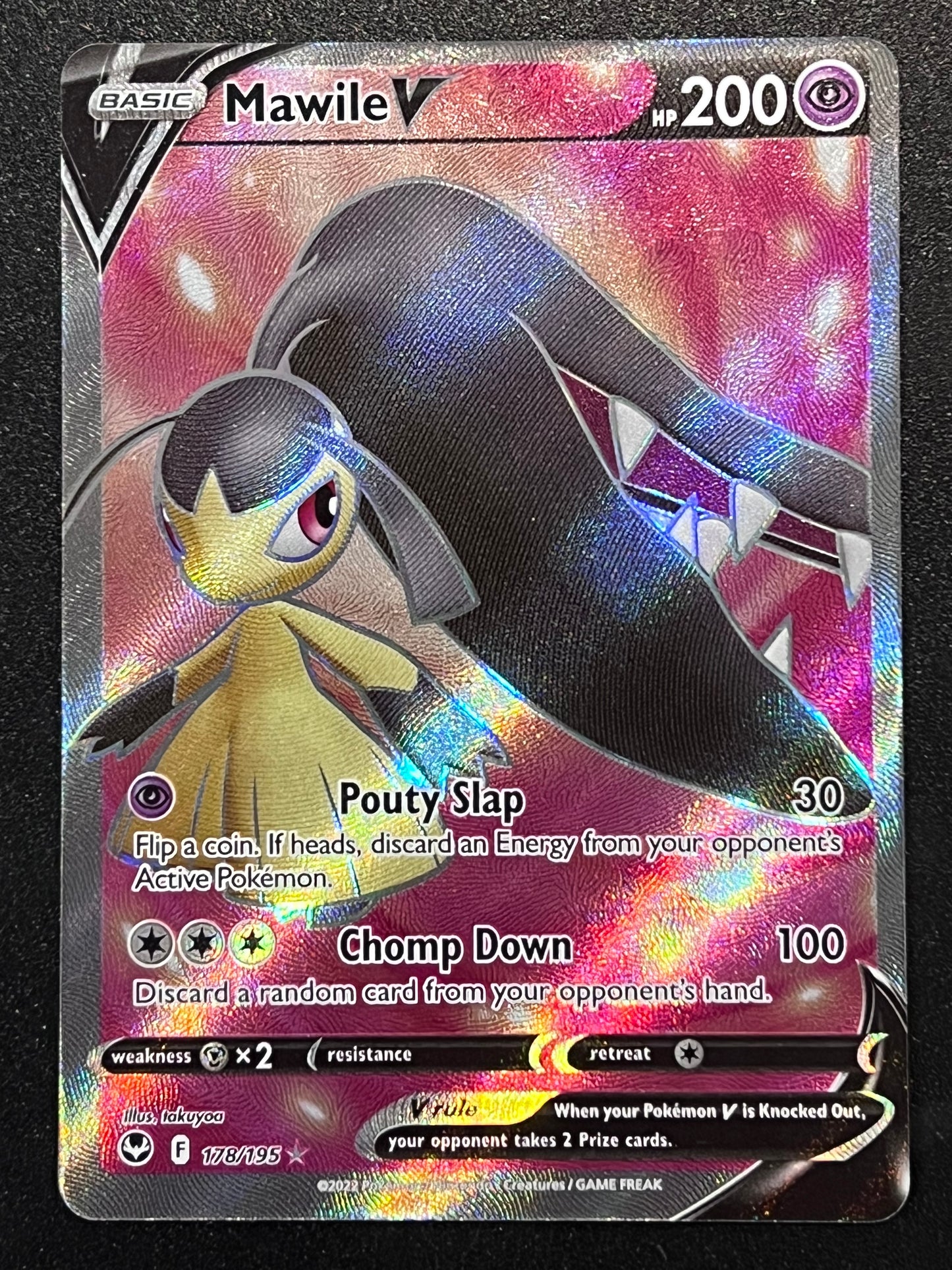 Mawile V - 178/195 Silver Tempest Ultra Rare Full Art Holo