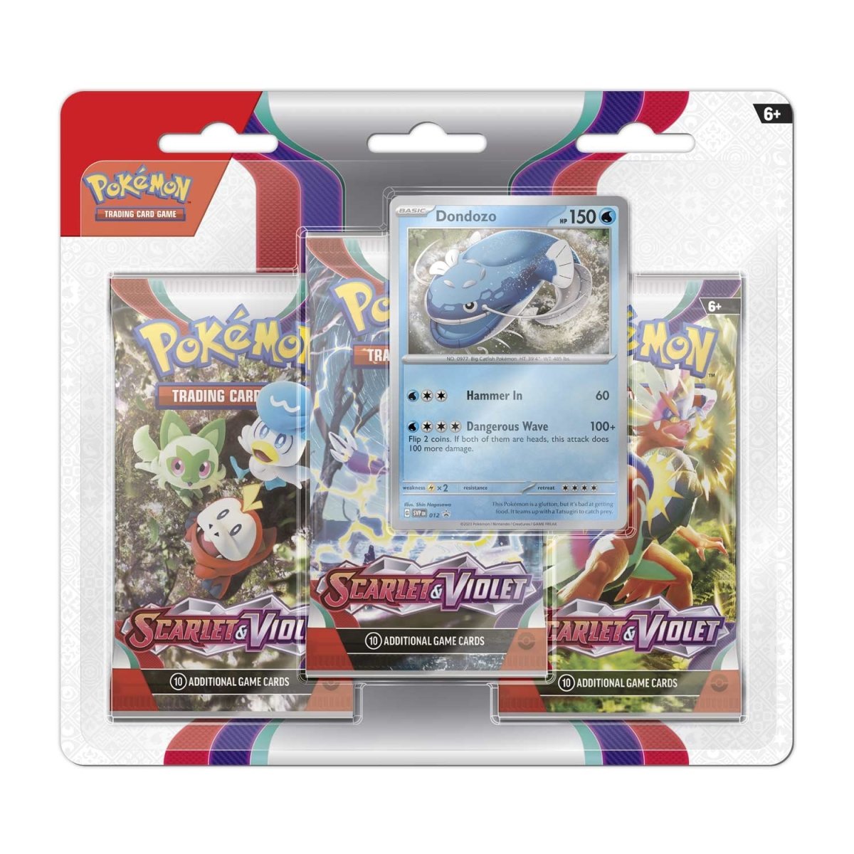 Pokémon TCG: SV01 - Scarlet & Violet Base 3 Booster Blister (Dondozo)