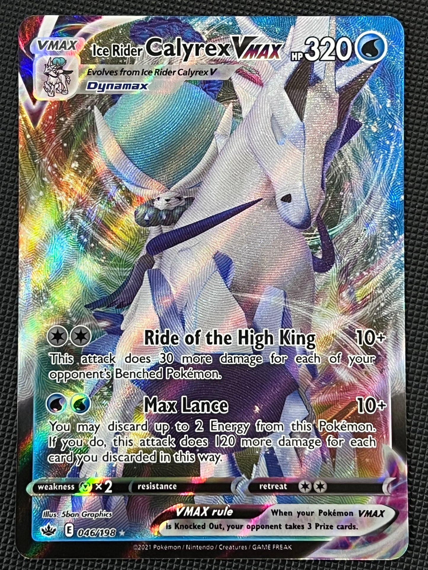 Ice Rider Calyrex VMax - 046/198 Chilling Reign Rare Holo VMax