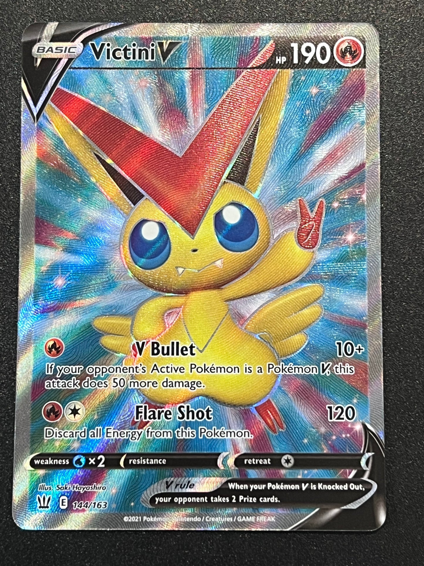 Victini V - 144/163 Battle Styles Full Art Rare Holo V