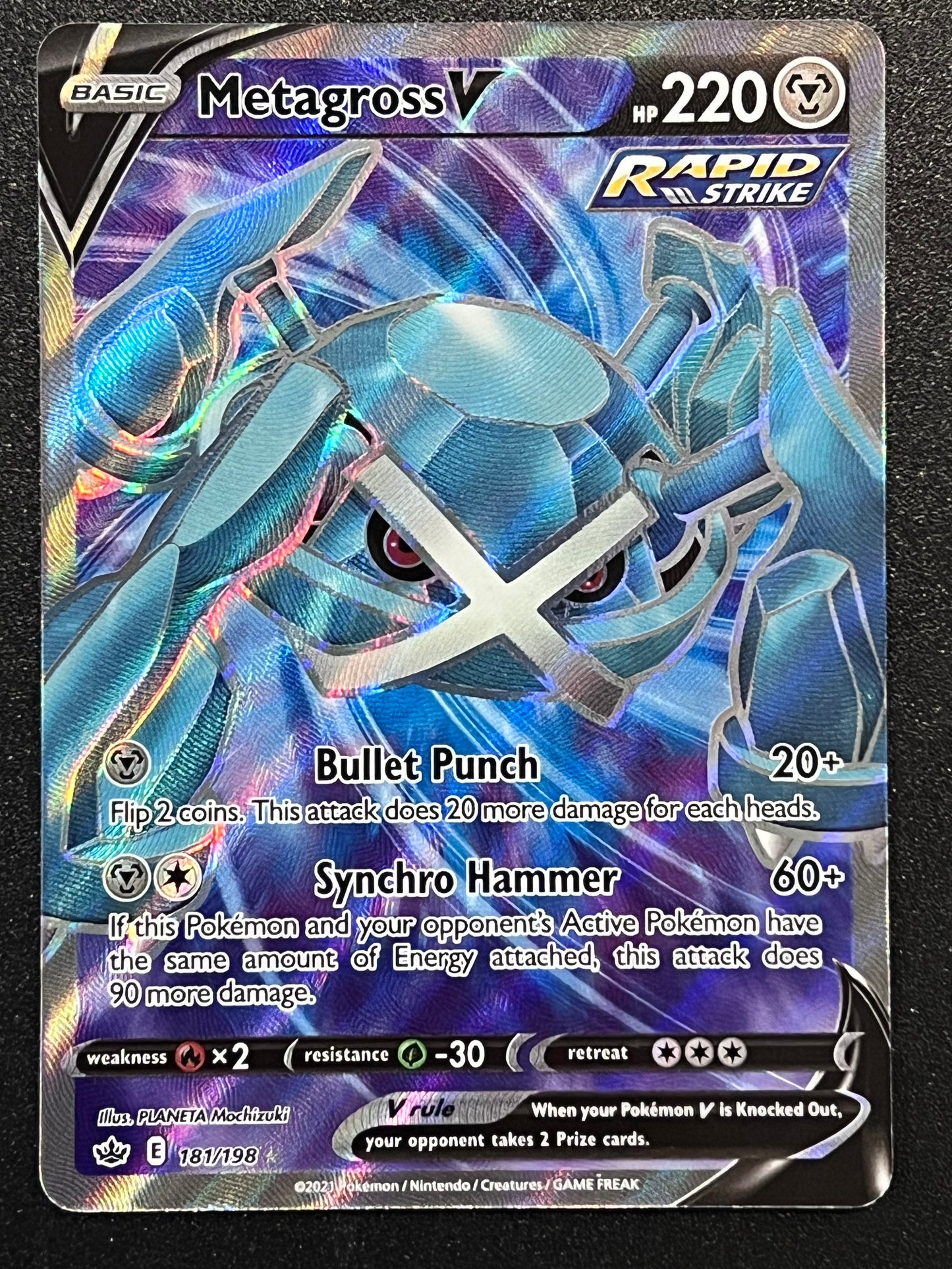 181/198 Metagross V - Pokémon Chilling Reign Full Art