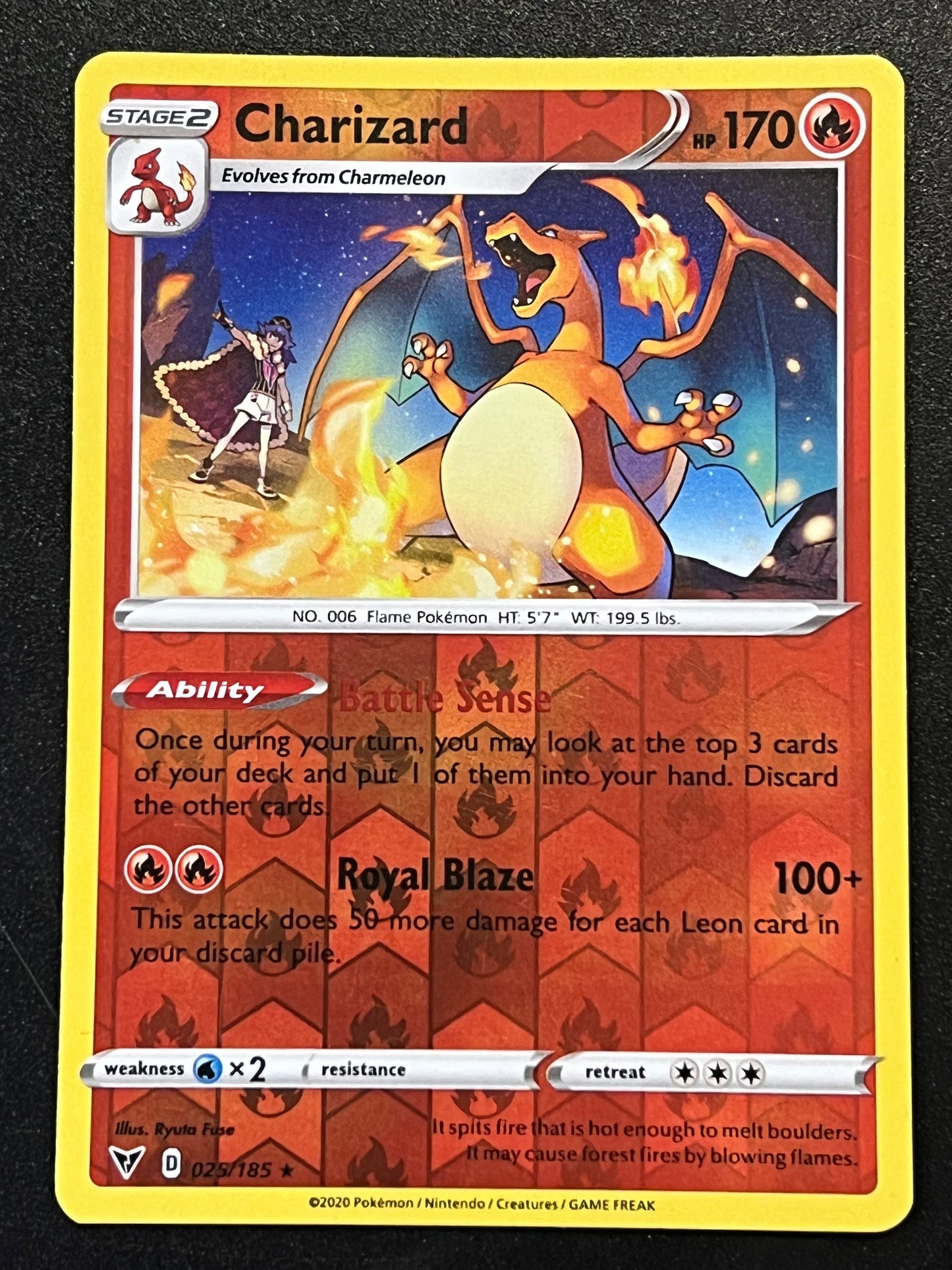 025/185 Charizard - Pokémon Vivid Voltage Rare Reverse