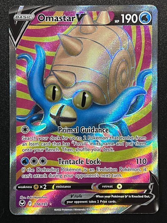 Omastar V - 174/195 Silver Tempest Ultra Rare Full Art Holo