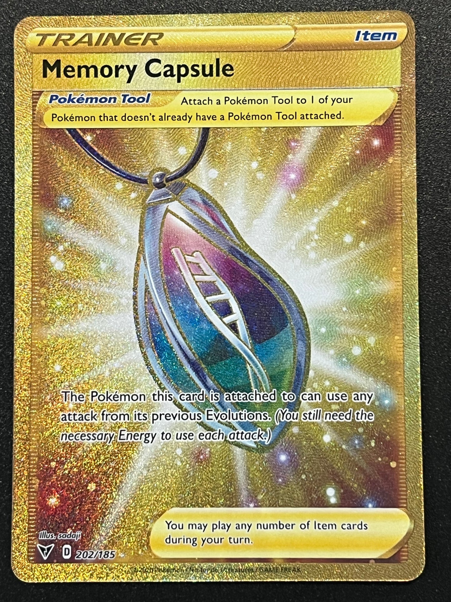 202/185 Memory Capsule - Pokémon Vivid Voltage Gold Secret Rare