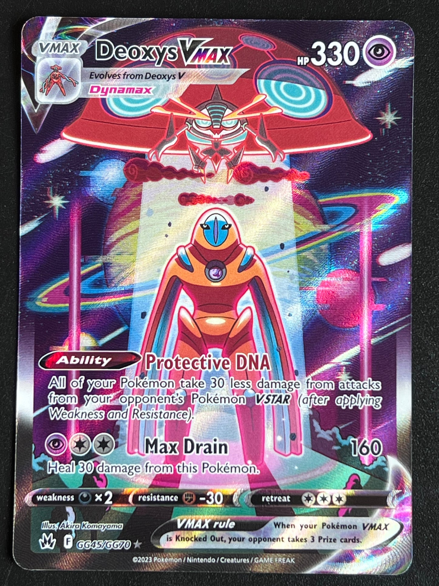 GG45/GG70 Deoxys Vmax - Pokémon Crown Zenith Ultra Rare