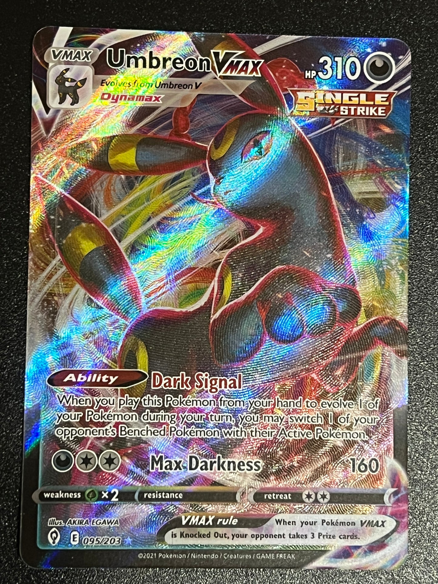 095/203 Umbreon VMax - Evolving Skies Ultra Rare