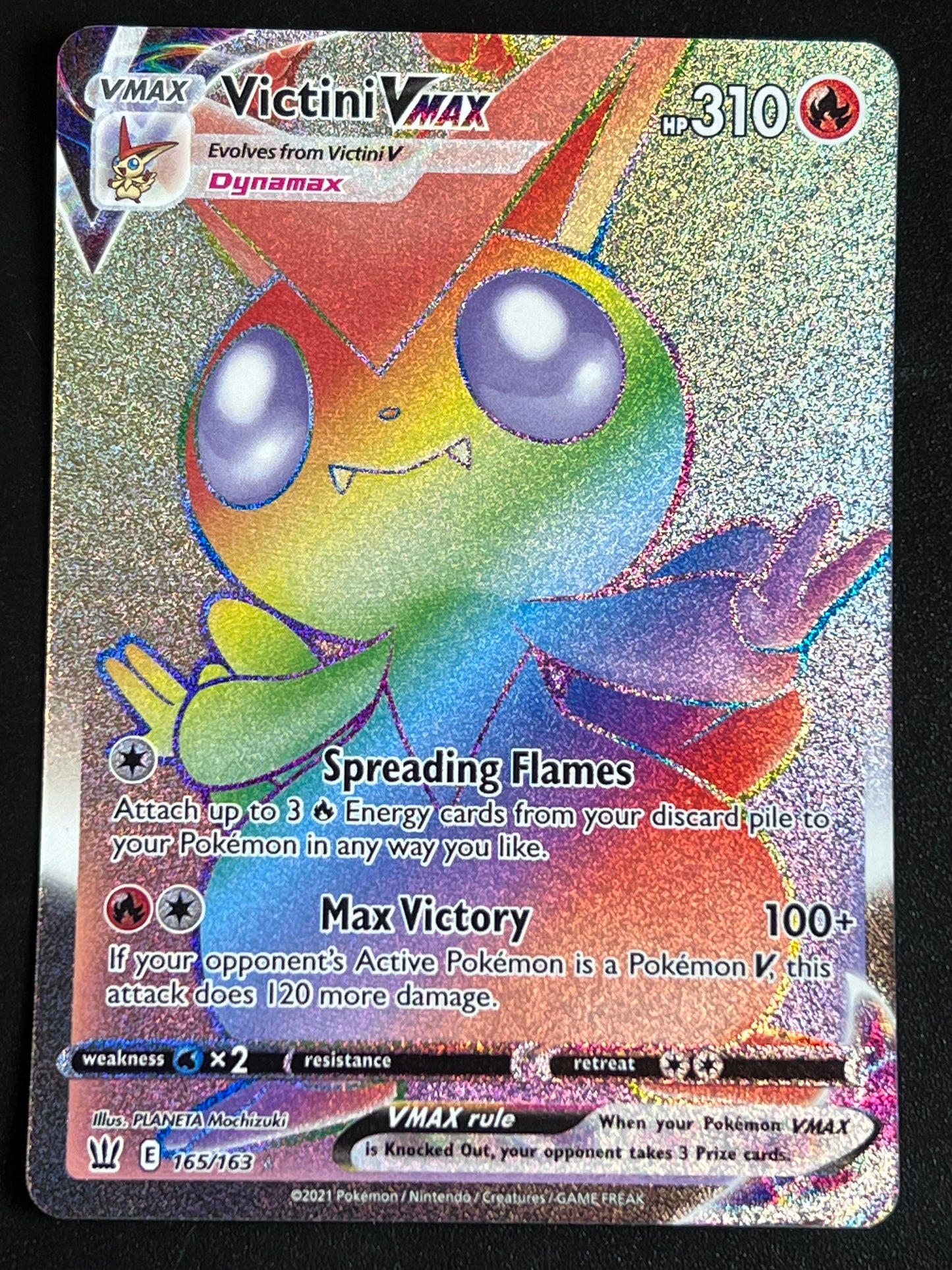 Victini VMax - 165/163 Battle Styles Rainbow Rare Holo