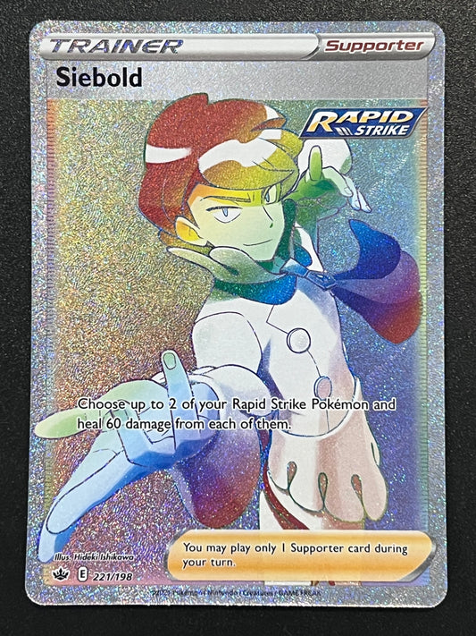 221/198 Siebold - Pokémon Chilling Reign Rainbow Secret Rare