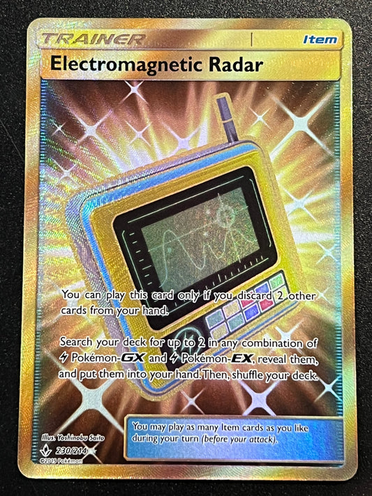 230/214 Electromagnetic Radar - Pokémon Unbroken Bonds Gold Secret Rare