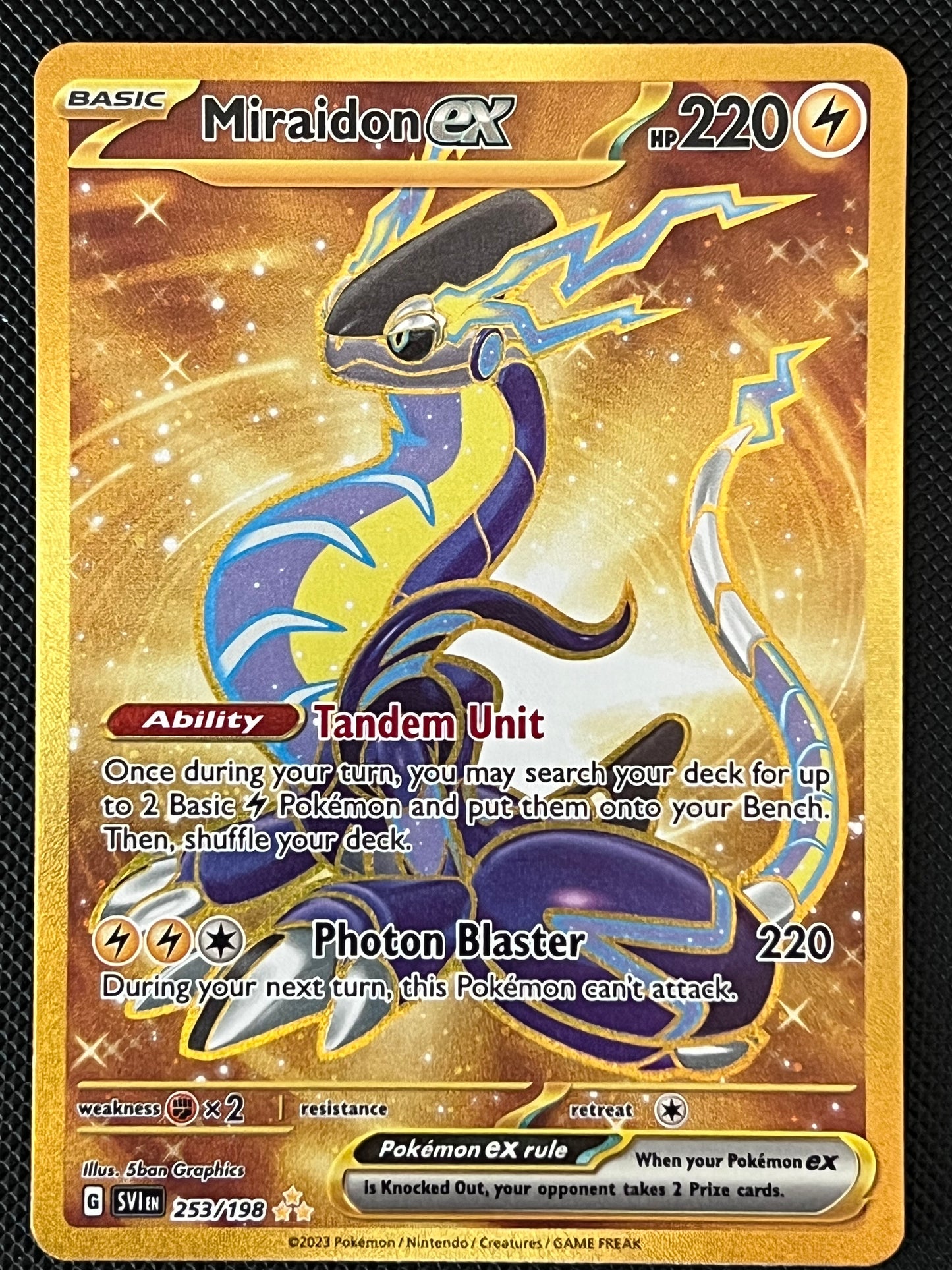 253/198 Miraidon Ex - Pokémon Scarlet/Violet Base Hyper Rare