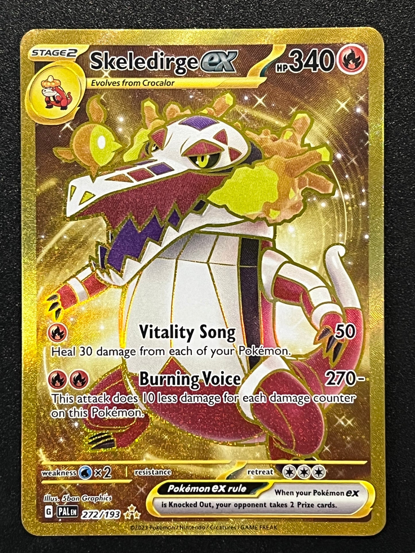 272/193 Skeledirge Ex - Pokémon Paldea Evolved Hyper Rare