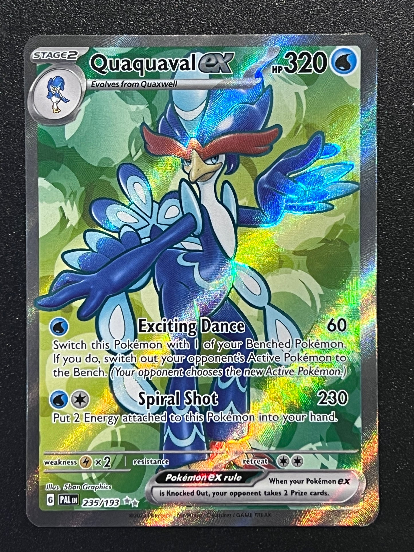 235/193 Quaquaval Ex - Pokémon Paldea Evolved Ultra Rare