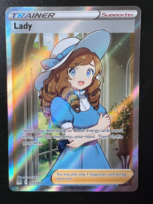 Lady - 193/196 Lost Origin Ultra Rare Trainer Holo