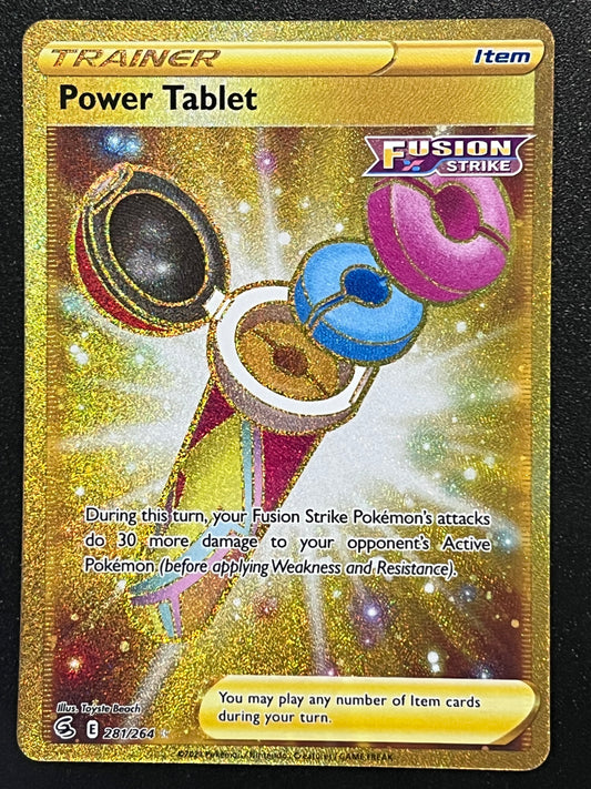 Power Tablet - 281/264 Fusion Strike Rare Secret Gold