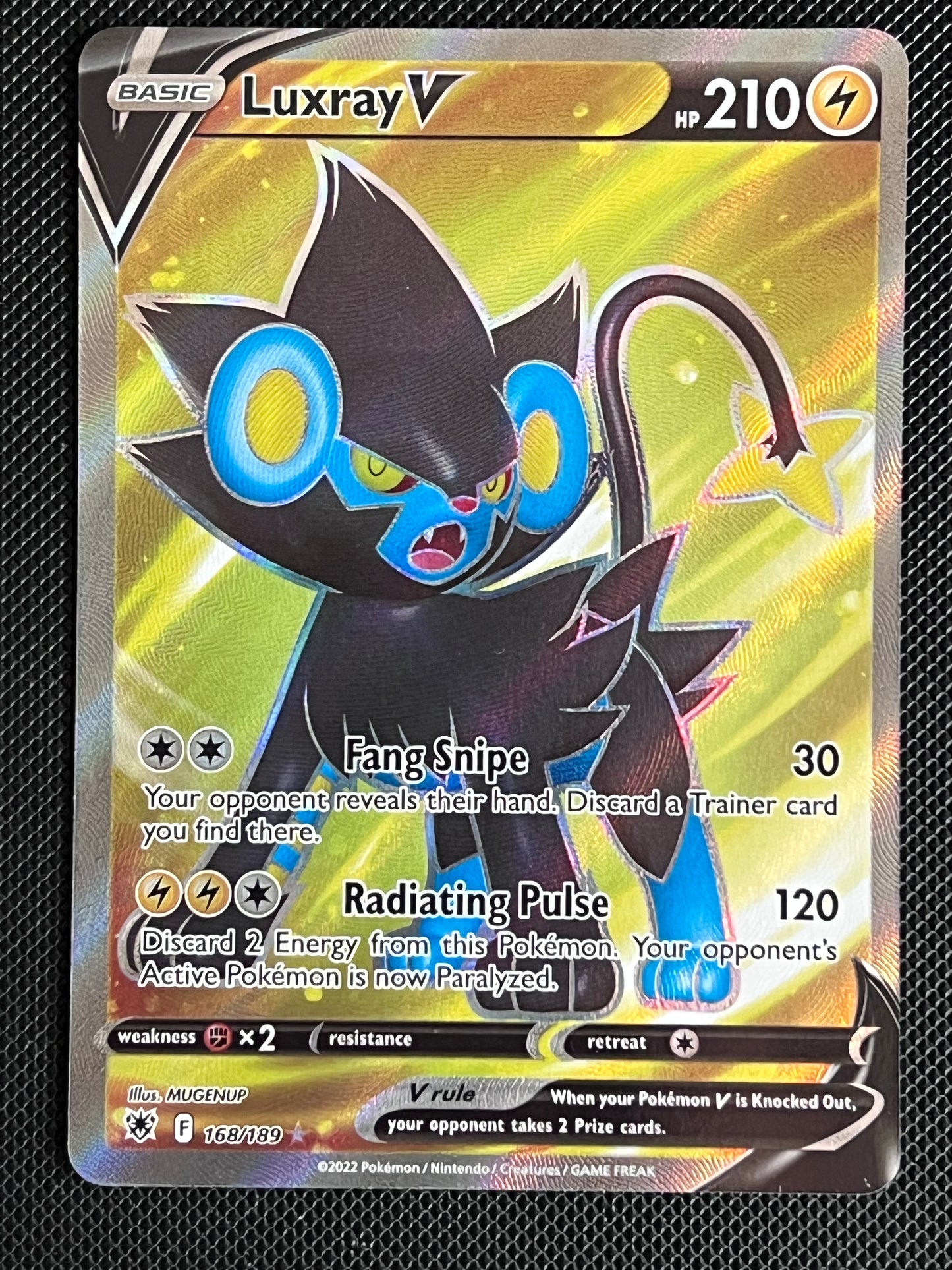 Luxray V - 168/189 Astral Radiance Rare Holo Full Art