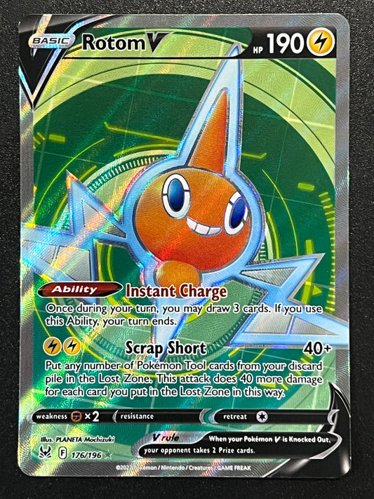 Rotom V - 176/196 Lost Origin Rare Holo V Full Art