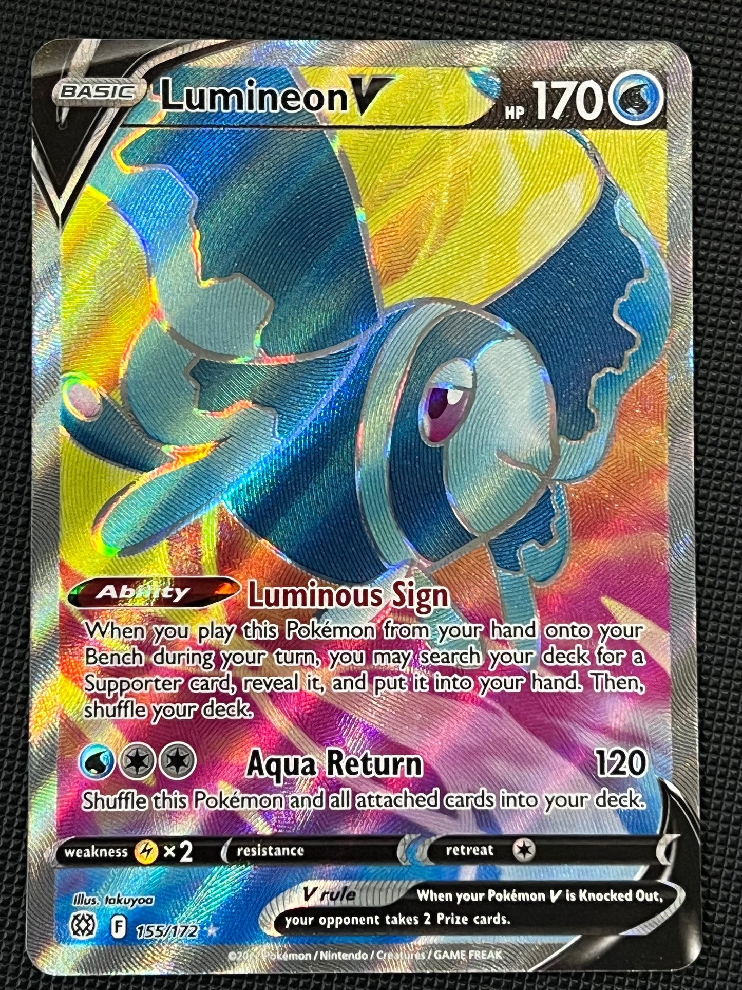 Lumineon V - 155/172 Brilliant Stars Rare Full Art Holo V