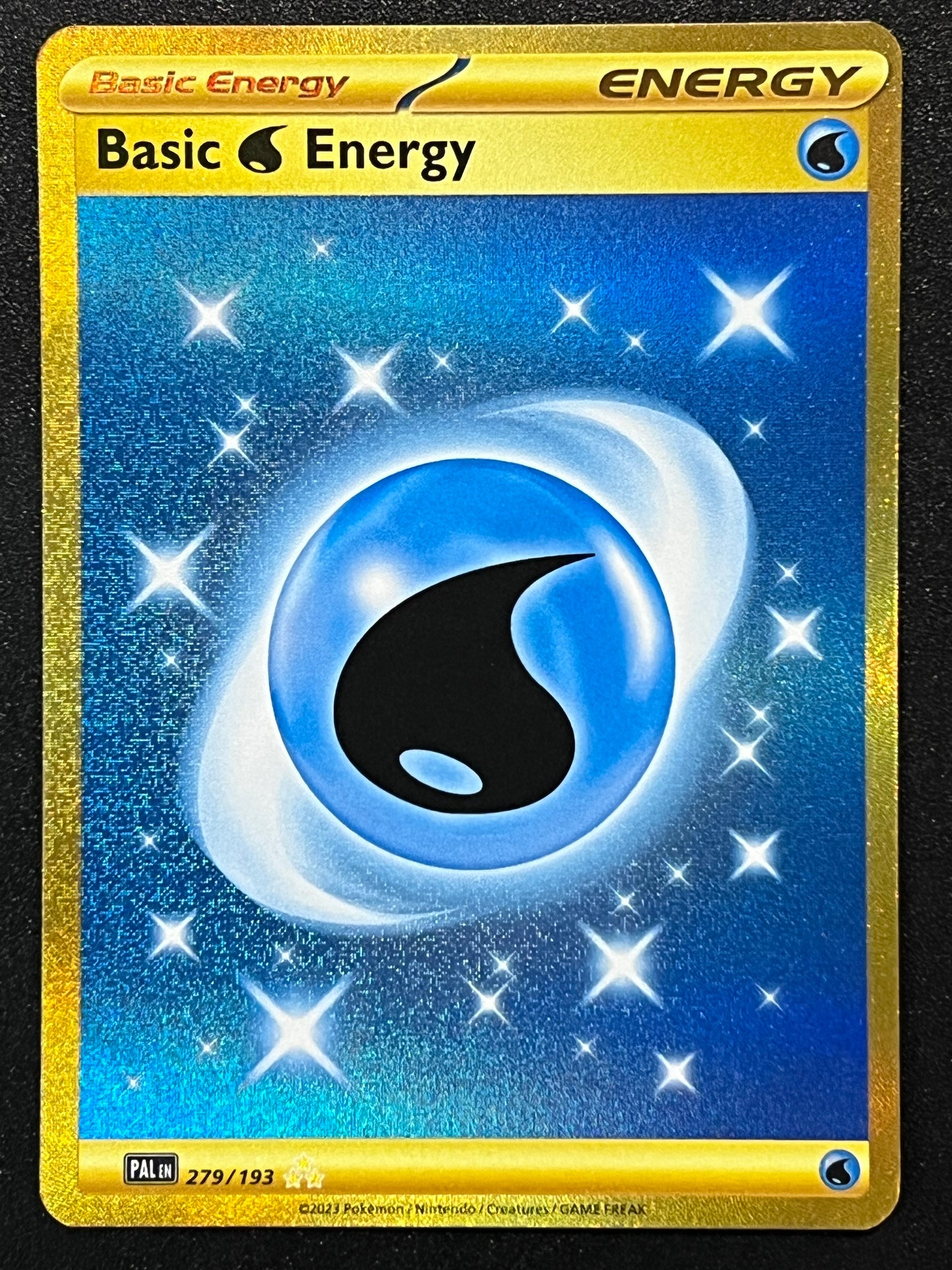 279/193 Basic Water Energy - Pokémon Paldea Evolved Hyper Rare