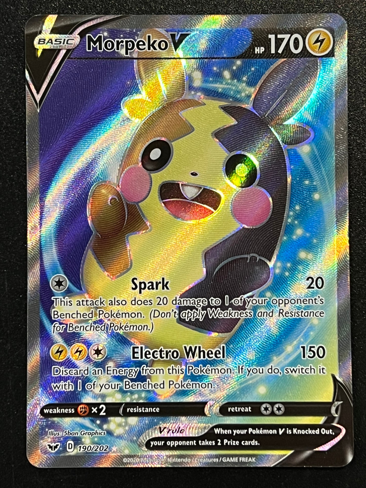 190/202 Morpeko V - Sword/Shield Base Full Art