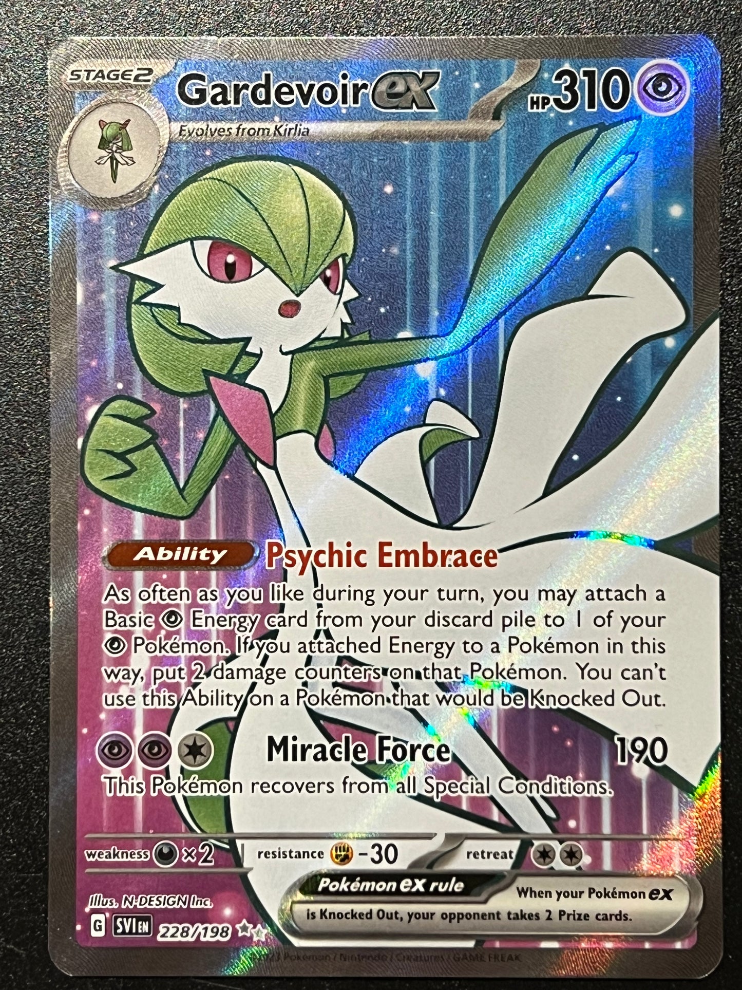 228/198 Gardevoir Ex - Pokémon Scarlet/Violet Base Ultra Rare