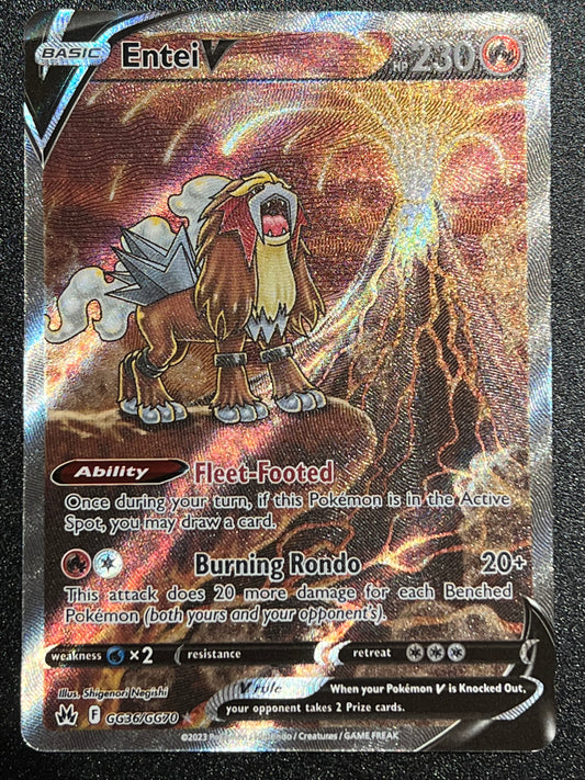 GG36/GG70 Entei V - Pokémon Crown Zenith Ultra Rare