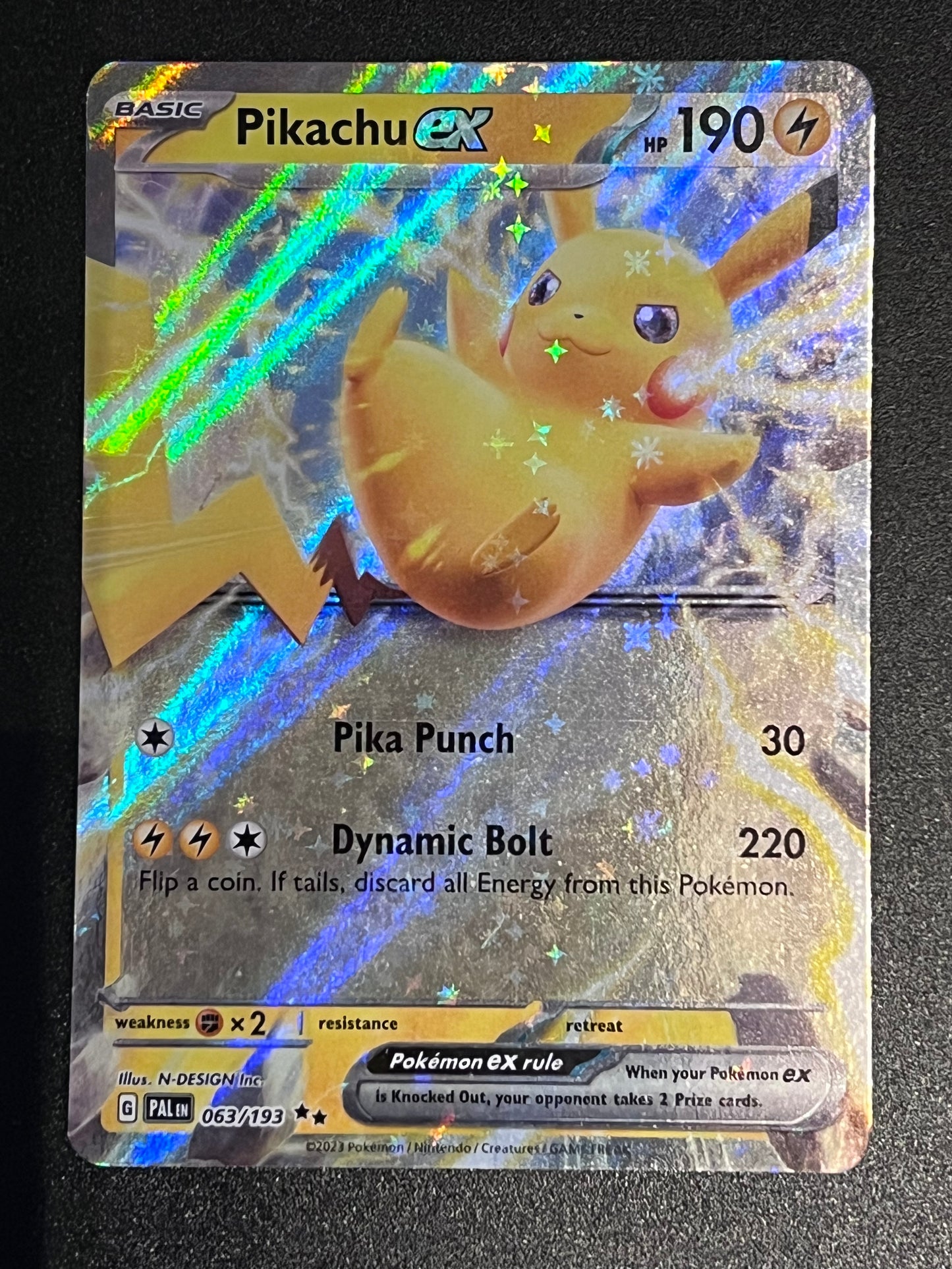 063/193 Pikachu Ex - Pokémon Paldea Evolved Double Rare