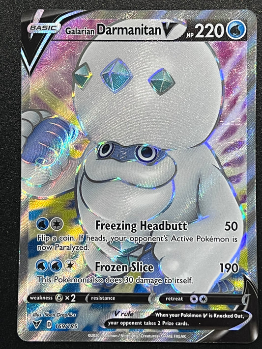 169/185 Galarian Darmanitan V - Pokémon Vivid Voltage Full Art