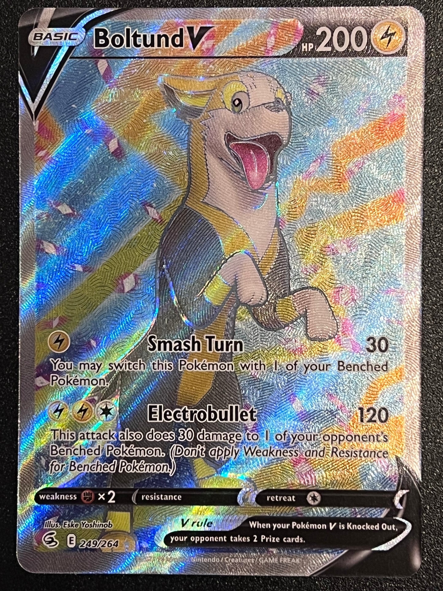 Boltund V - 249/264 Fusion Strike Full Art Rare Holo V