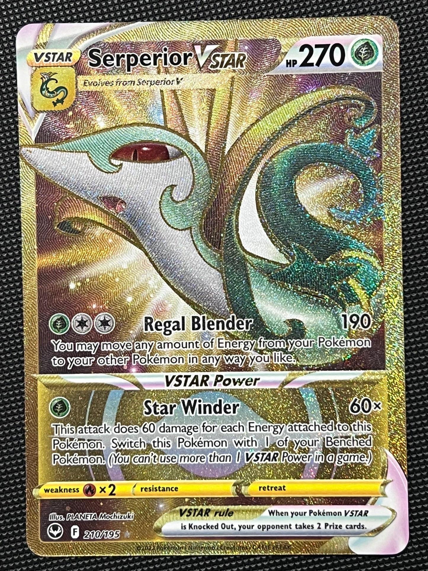 Serperior VStar - 210/195 Silver Tempest Rare Secret Gold