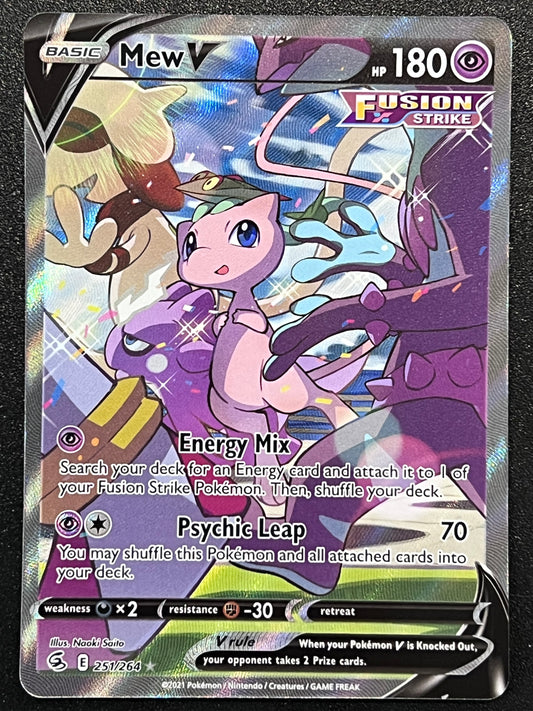 Mew V - 251/264 Fusion Strike Rare Alt Art Holo V