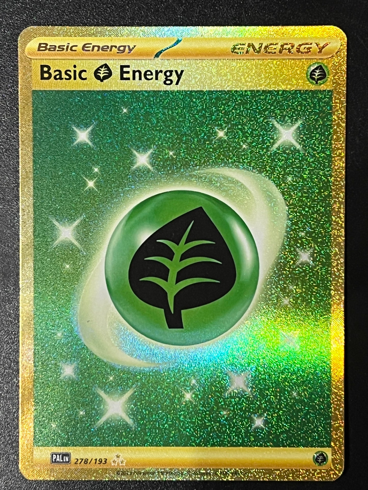 278/193 Basic Grass Energy - Pokémon Paldea Evolved Hyper Rare