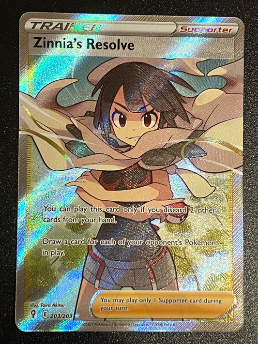 203/203 Zinnia’s Resolve - Evolving Skies Full Art