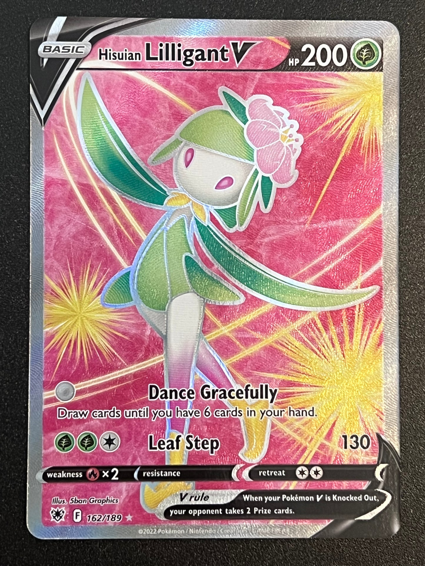 Hisuian Lilligant V - 162/189 Astral Radiance Rare Holo Full Art