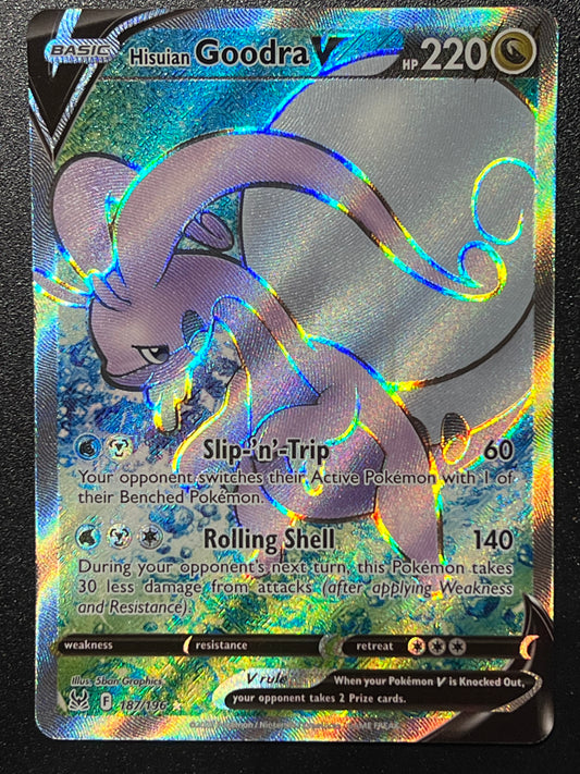 Hisuian Goodra V - 187/196 Lost Origin Rare Holo V Full Art