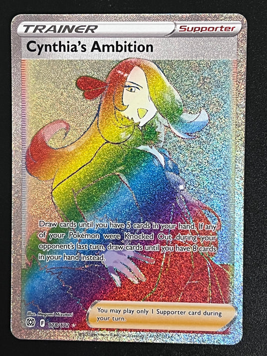 178/172 Cynthia’s Ambition - Brilliant Stars Rainbow Secret Rare