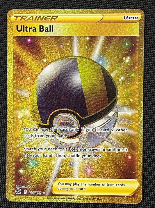 186/172 Ultra Ball - Brilliant Stars Gold Secret Rare