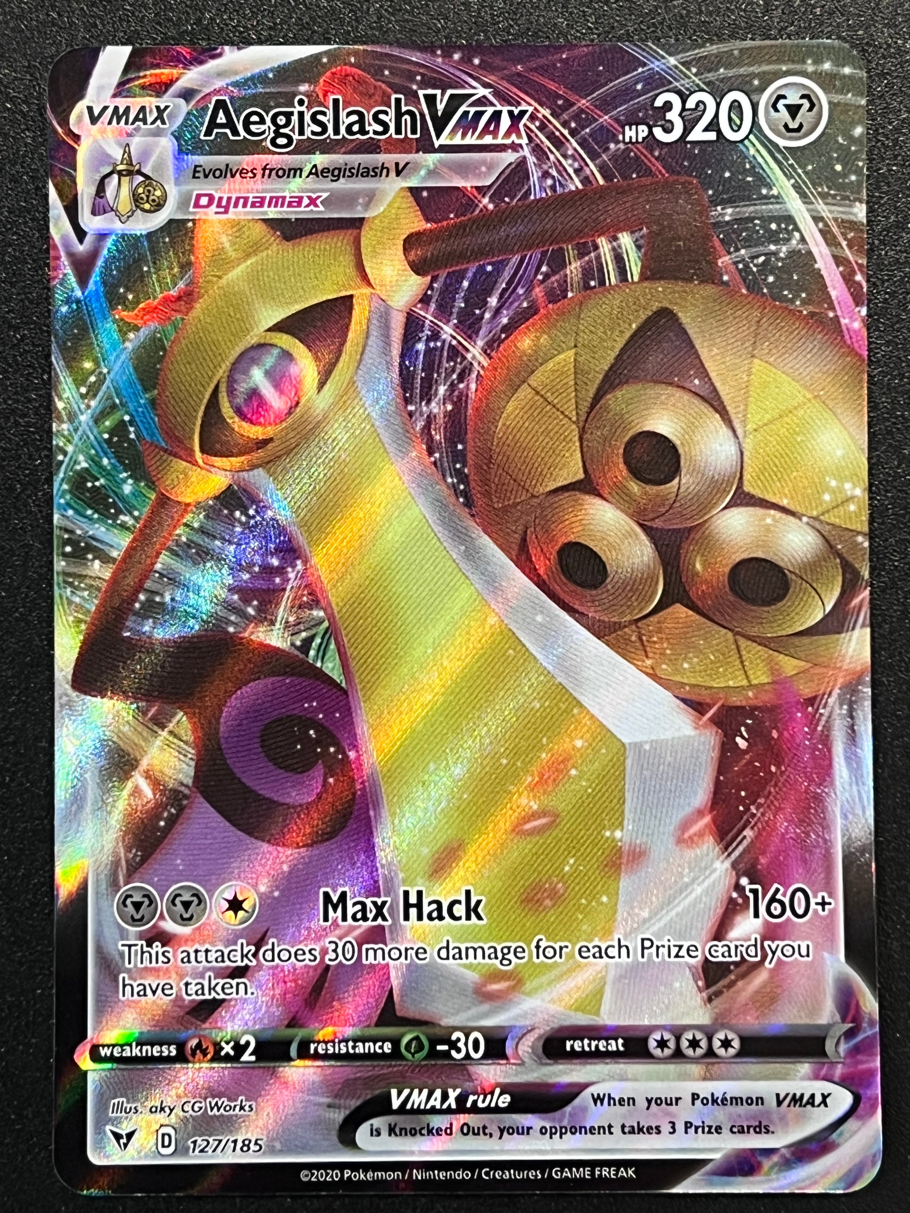 127/185 Aegislash VMax - Vivid Voltage Rare Ultra Rare – Jarvvos