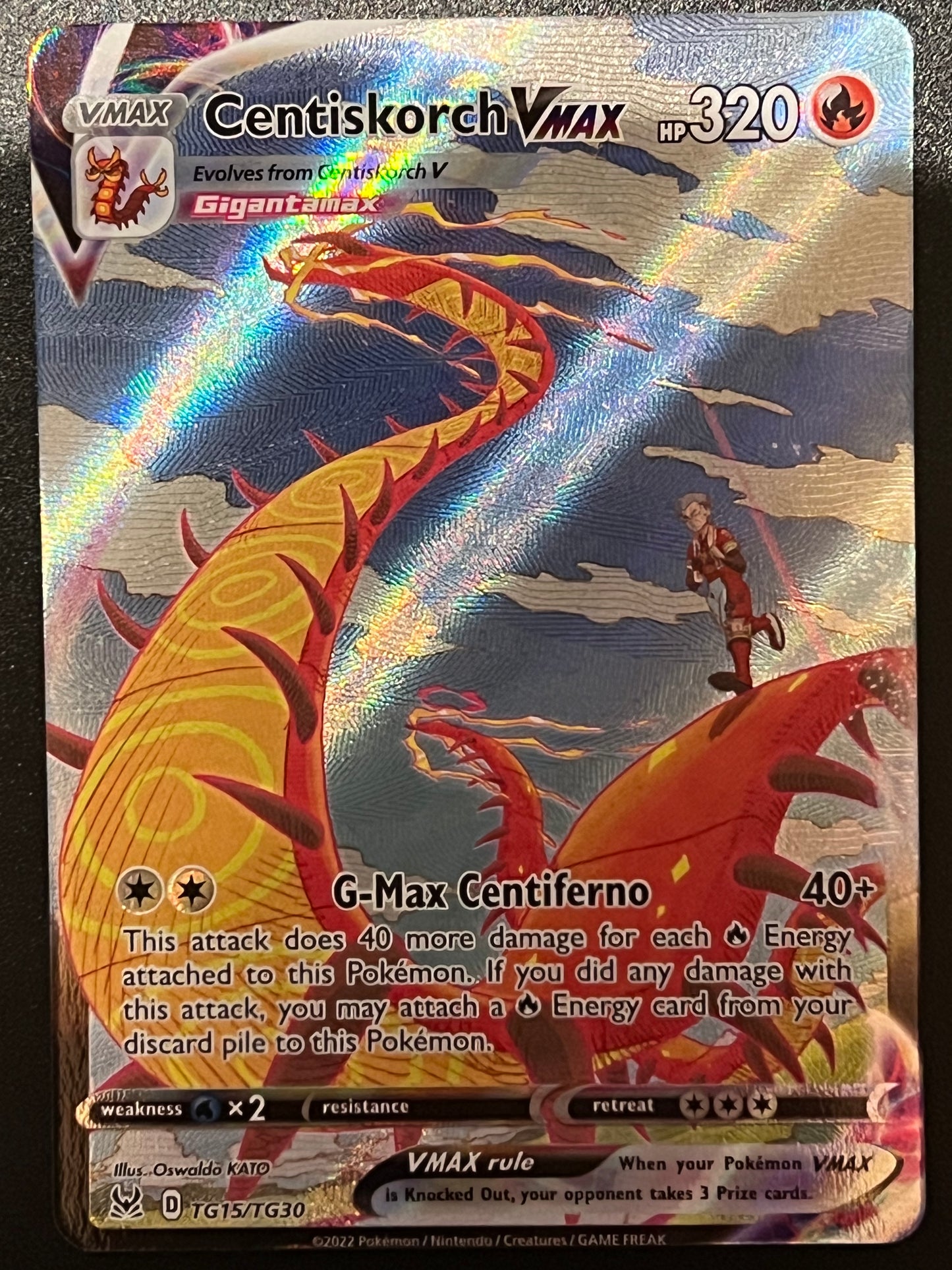 Centiskorch Vmax - TG15/TG30 Lost Origin Rare Holo