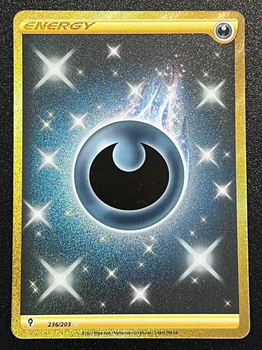 236/203 Darkness Energy - Evolving Skies Gold Secret Rare