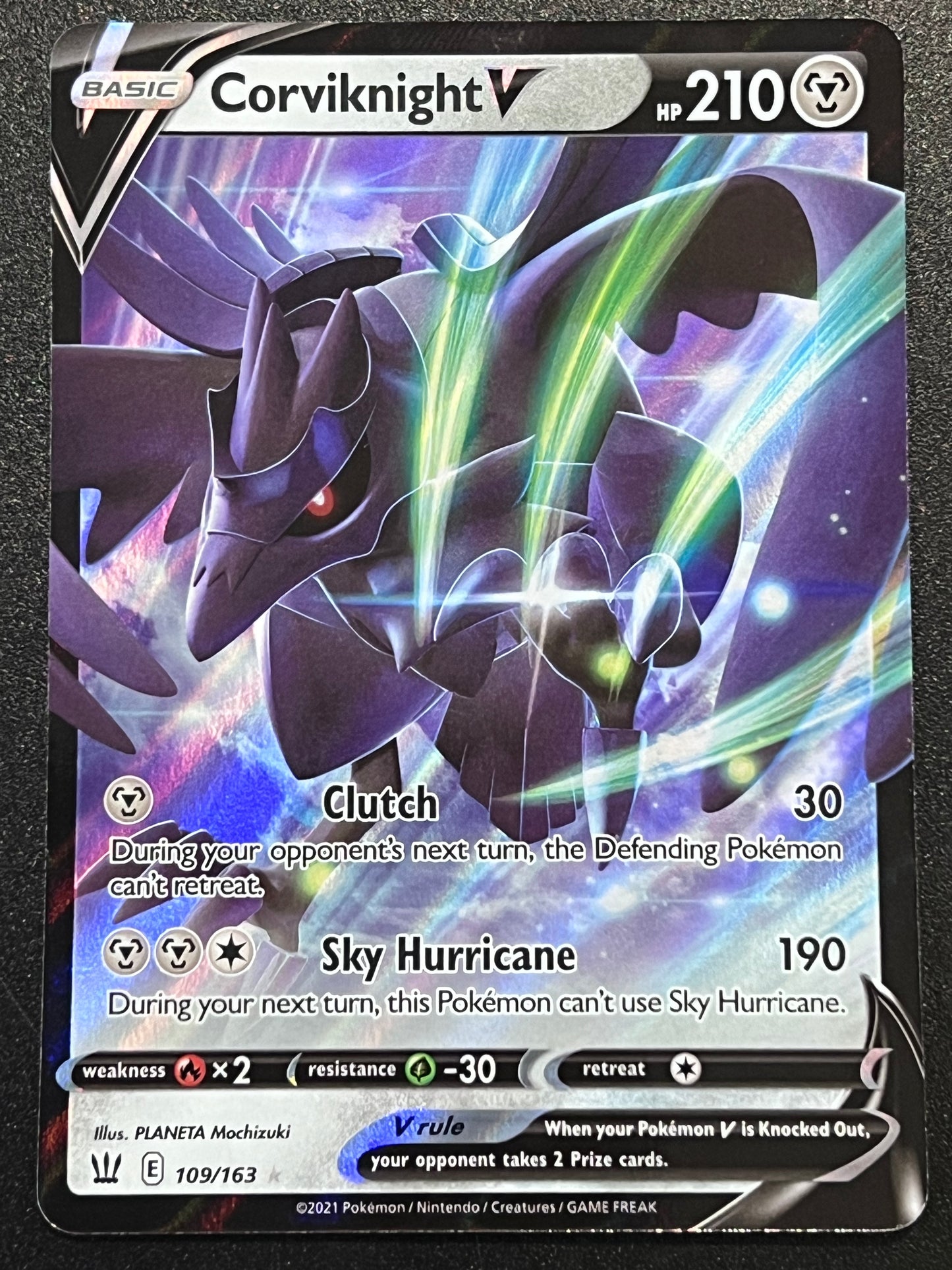 Corviknight V - 109/163 Battle Styles Rare Holo V